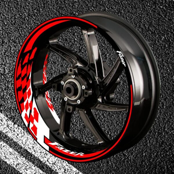 Fire stickers for rims YAMAHA FAZER-2