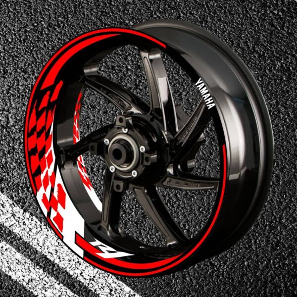Fire stickers for rims YAMAHA RК1-4