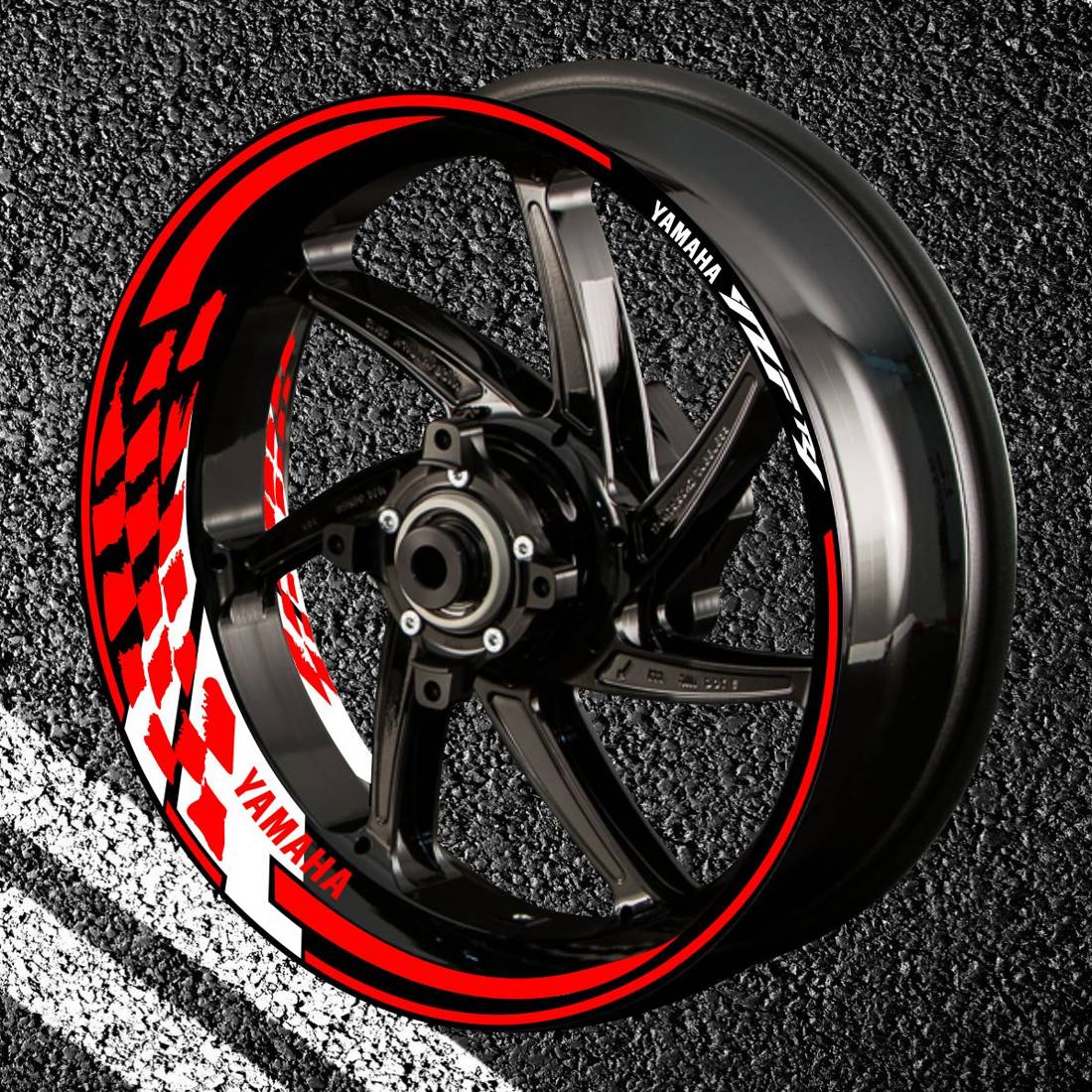 Fire stickers for rims YAMAHA YZF-R1