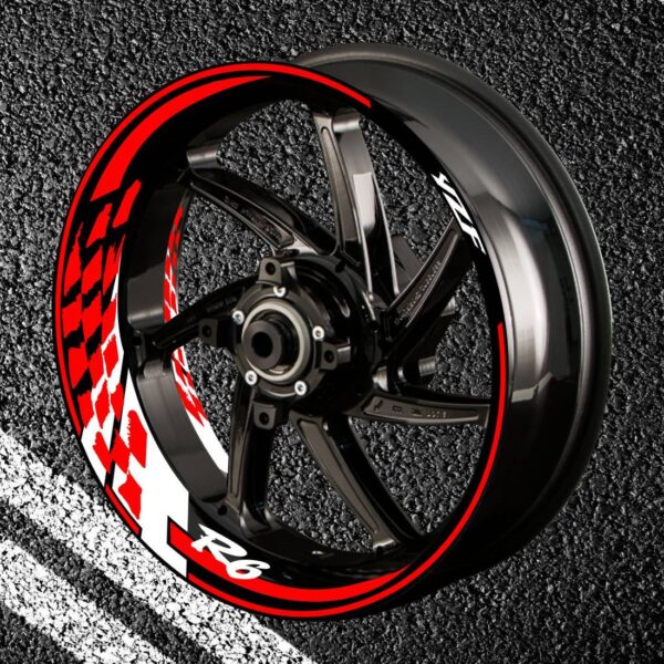 Fire stickers for rims YAMAHA YZF-R6-2