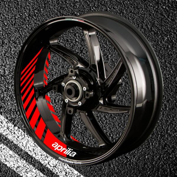 Stickers with stripes for rims APRILIA