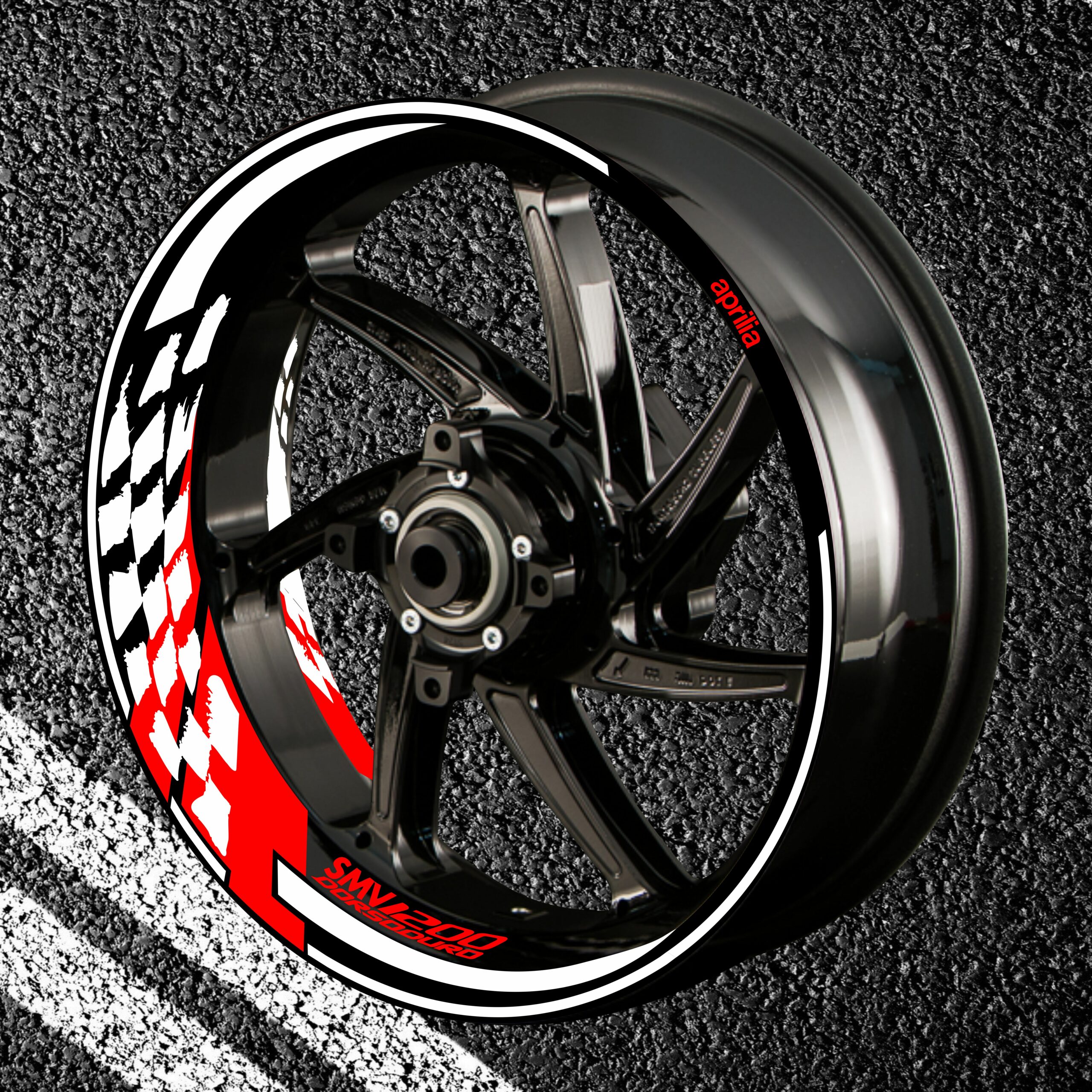 Fire stickers for rims APRILIA SMV-1200-DORSODURO