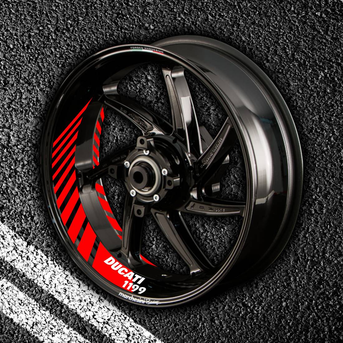 Stickers with stripes for rims DUCATI 1199
