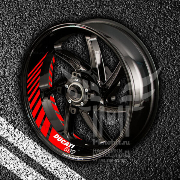 Stickers with stripes for rims DUCATI 899