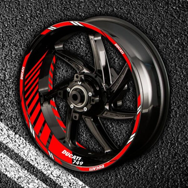 Stickers with stripes for rims DUCATI 749