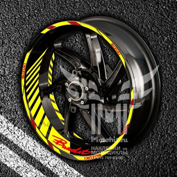 Stickers with stripes for rims SUZUKI BANDIT