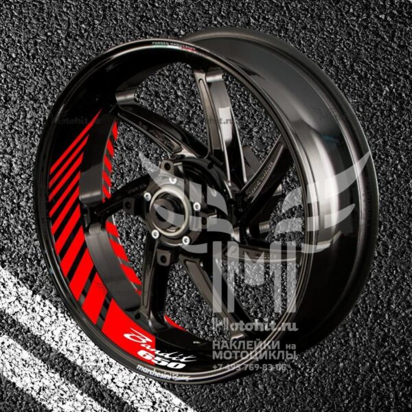 Stickers with stripes for rims SUZUKI BANDIT-650