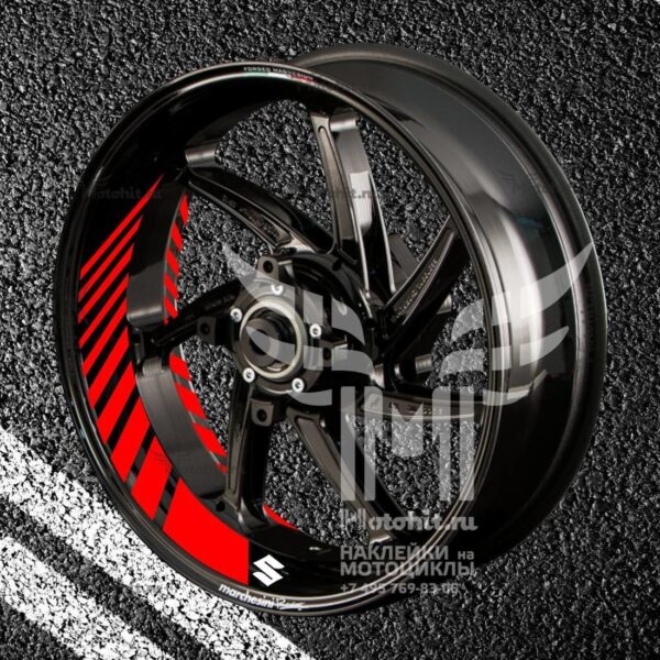 Stickers with stripes for rims SUZUKI SUZUKI S