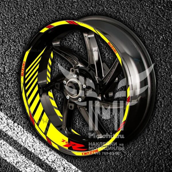 Stickers with stripes for rims SUZUKI TL-1000-R