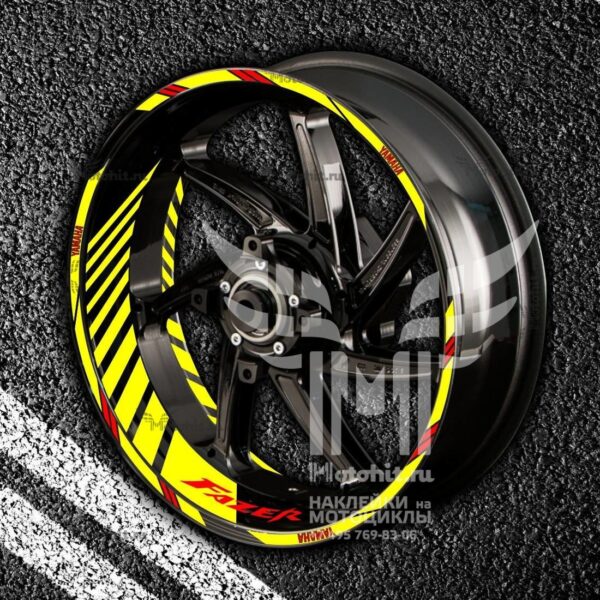 Stickers with stripes for rims YAMAHA FAZER