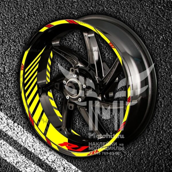 Stickers with stripes for rims YAMAHA R1