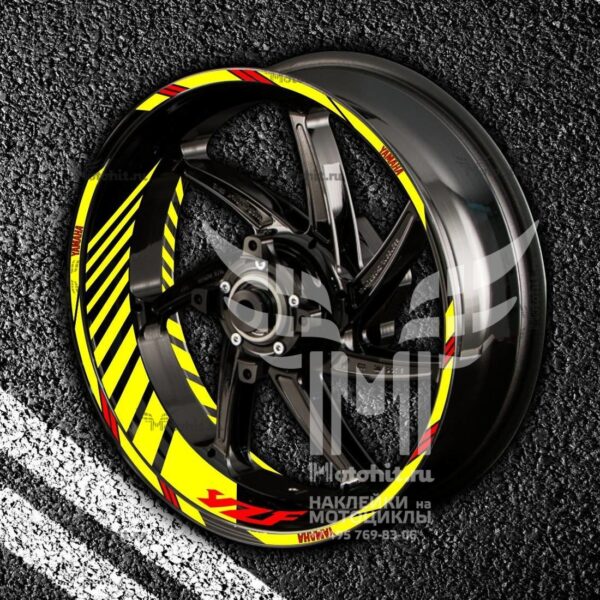 Stickers with stripes for rims YAMAHA YZF