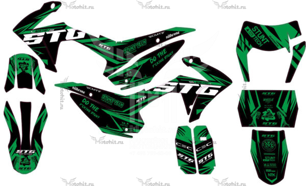 Decals for STG FS 125, 140, 160-Green
