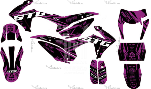 Decals for STG FS 125, 140, 160-Purple