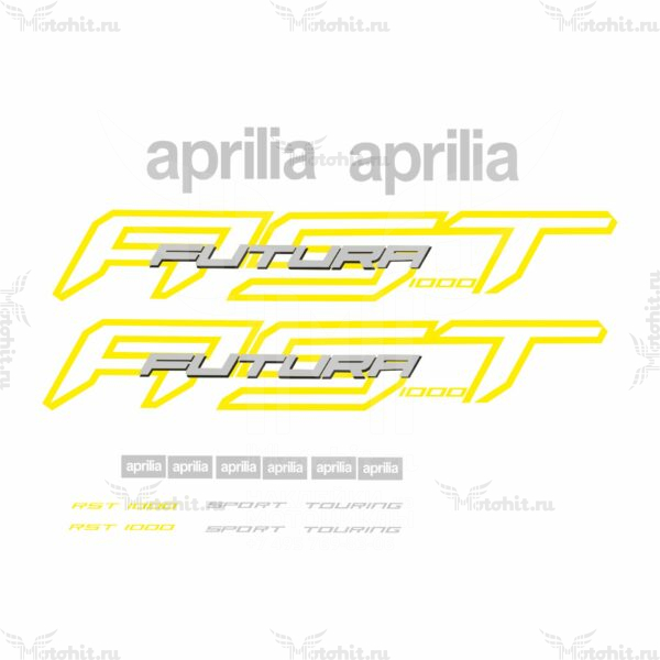 Decals for Aprilia RST-1000 FUTURA 2001-2004 YELLOW