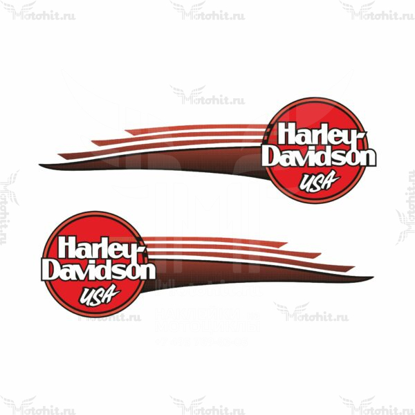 Decals for Harley Davidson 74