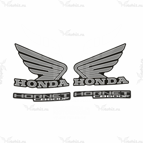Decals for Honda CB-600-F HORNET 2010 BLACK