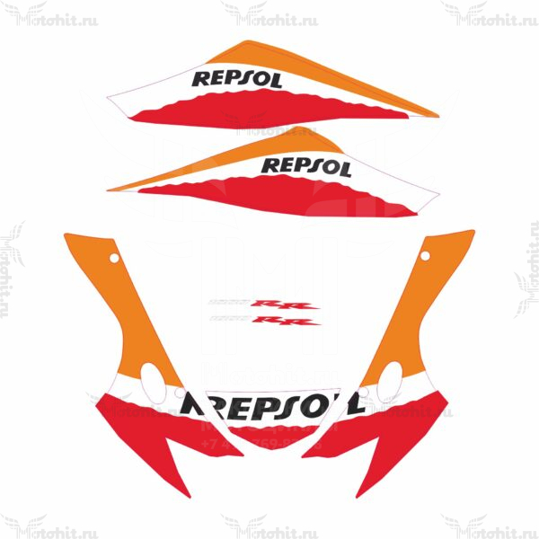 Decals for Honda CBR-1000-RR 2006-2007 REPSOL MINI