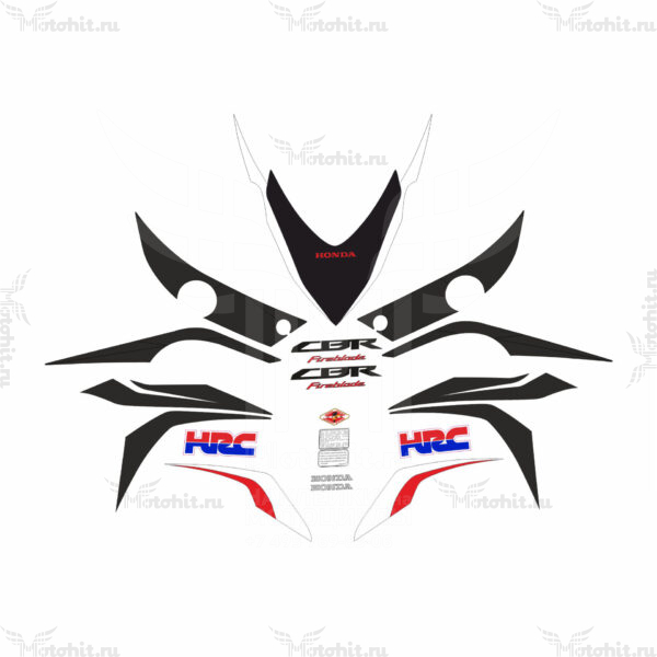 Decals for Honda CBR-1000-RR 2008-2009 BLACK