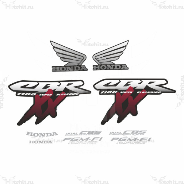 Decals for Honda CBR-1100-XX 1999-2007