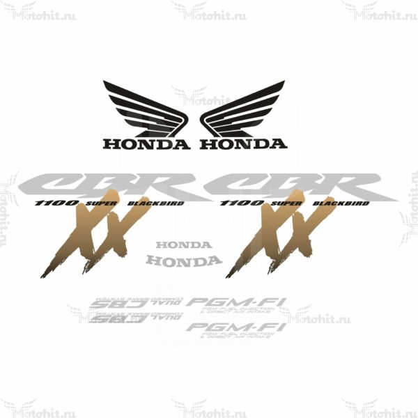 Decals for Honda CBR-1100-XX 2001-2005