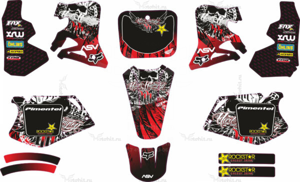 Decals for HONDA CR-125 2002-2007 HART