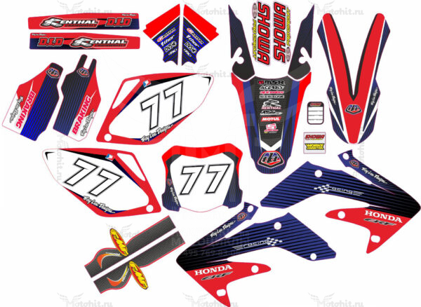 Decals for HONDA CRF-250 2004-2009 CRF-450 2005-2008
