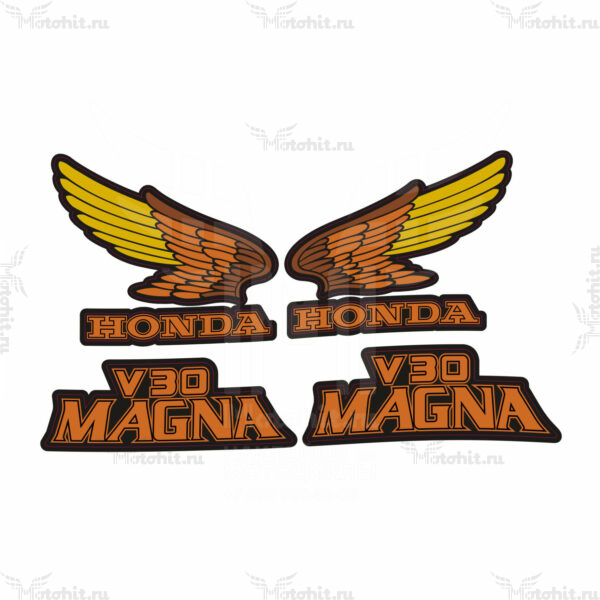 Decals for Honda VF-500-C 1985 V-30-MAGNA