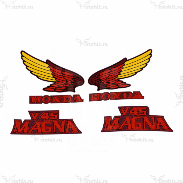 Decals for Honda VF-500-C 1985 V-45-MAGNA